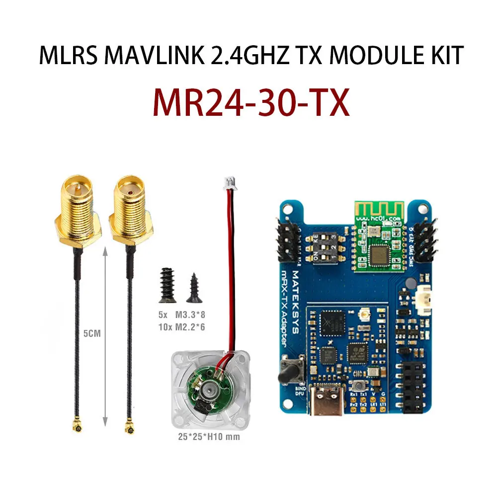 MATEKSYS MAVLINK 2 4G TX МОДУЛЬ КОМПЛЕКТ Приемник MR24-30-TX Аксессуары для дронов Передача на