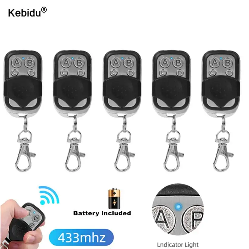 

433.92 Mhz Garage Gate Door Opener Duplicator Copy Remote Controller 4 Channel 433MHZ Remote Control Clone Cloning Code Car Key