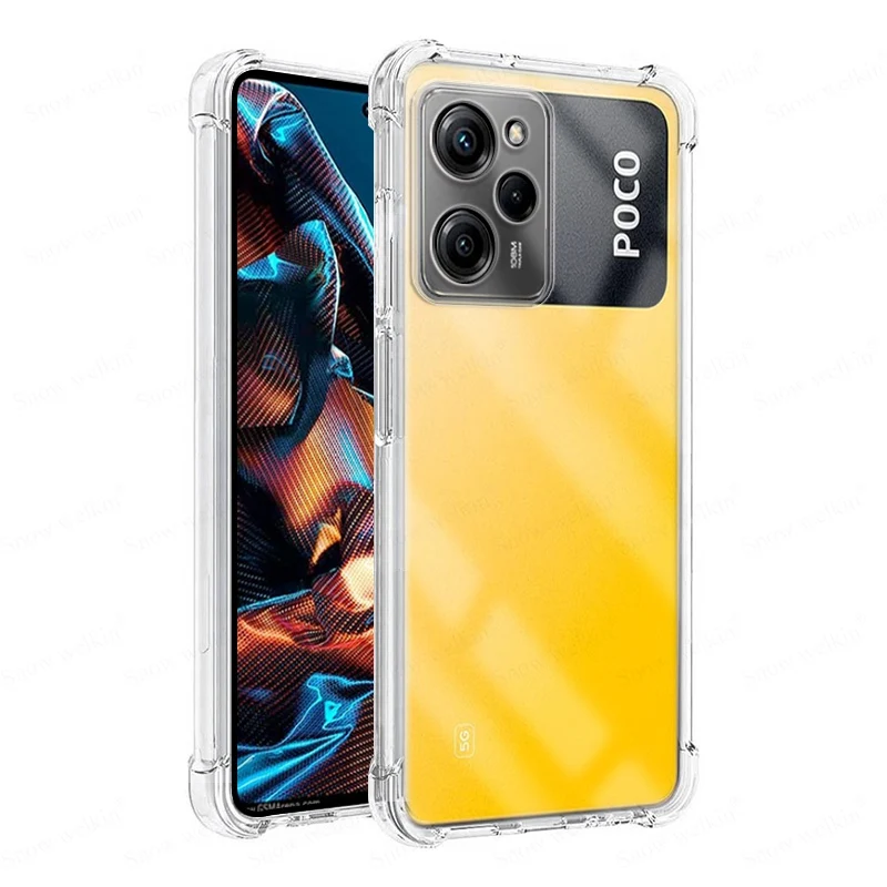 Противоударный мягкий чехол из ТПУ с подушкой безопасности для Xiaomi Poco X5 X4 X3 X2 Pro GT
