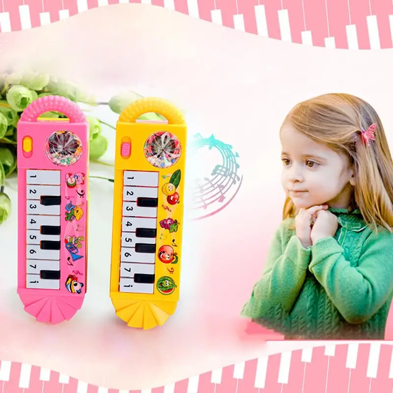 

Baby Toddler Kids Musical Piano Developmental Toy Early Educational Game Gift 18.5*5.5*2cm Random Color Musical Toys for Baby