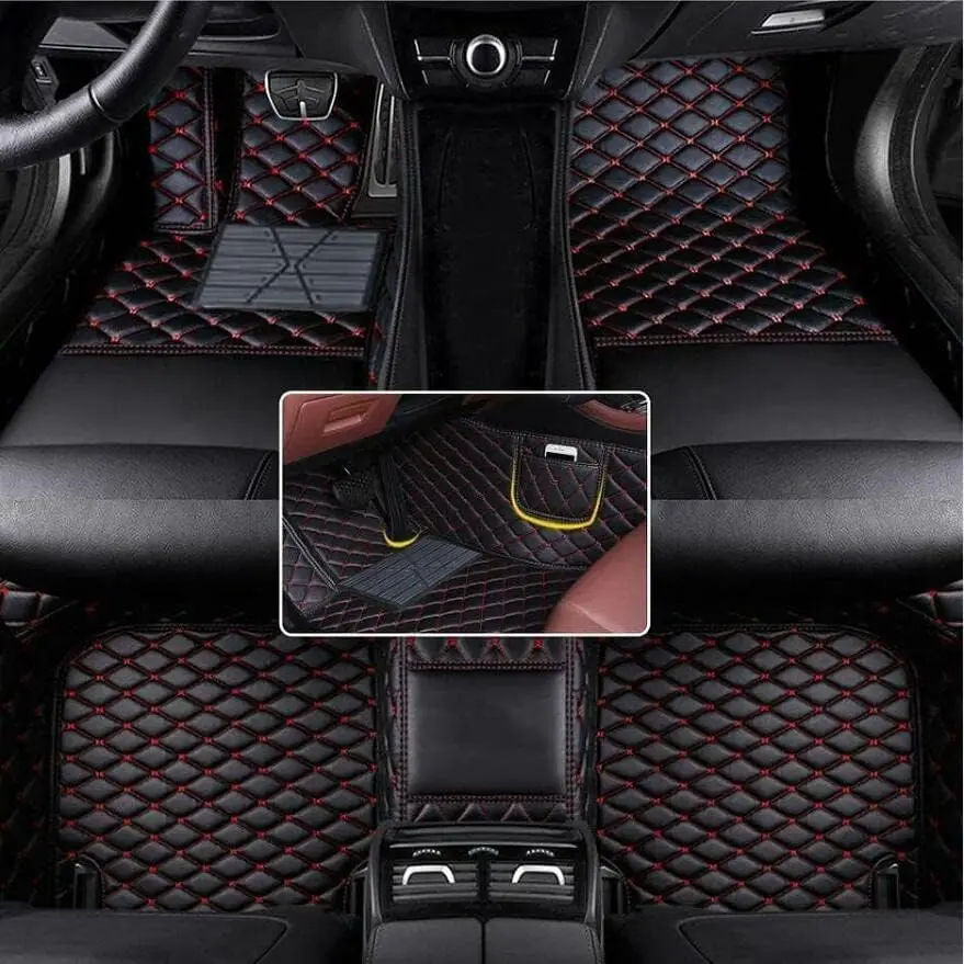 

Custom Automotive Car Floor Mats For Renault Logan 2010 2011 2013 2014 2014 Auto Luxury Leather Men Women Car Mats Full Coverage
