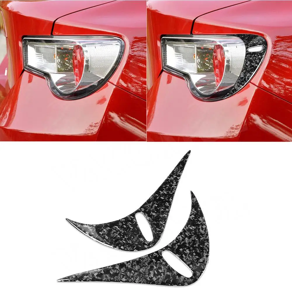 

Forged Carbon Rear Eyelids Head Lamp Light Eyebrow Cover 2PCS/Set For Toyota GT 86 2013-2020 Car Decoration