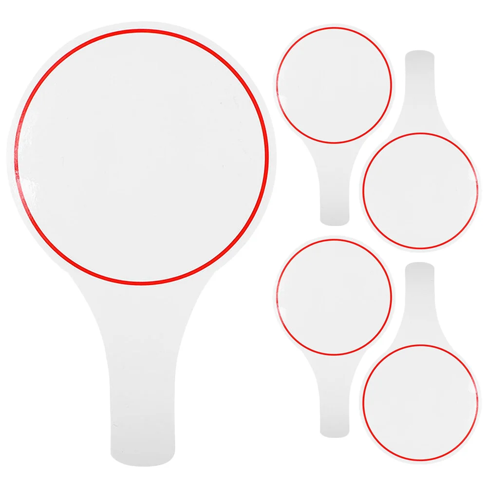 

Props Judges Score Paddles Small Dry Erase Boards Erasable Answer Game Handheld White Single Side Write Scoreboard