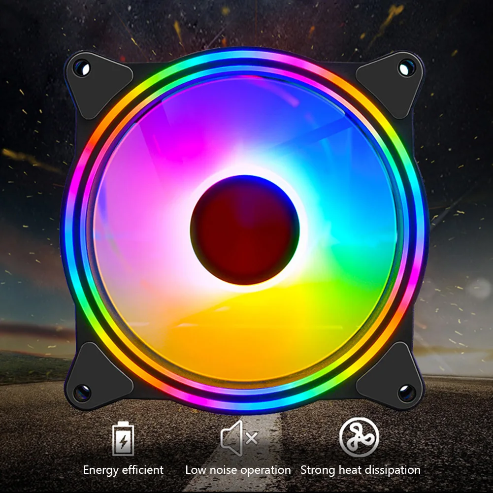 

Кулер для ПК, 12 см, 4 контакта, RGB-подсветка