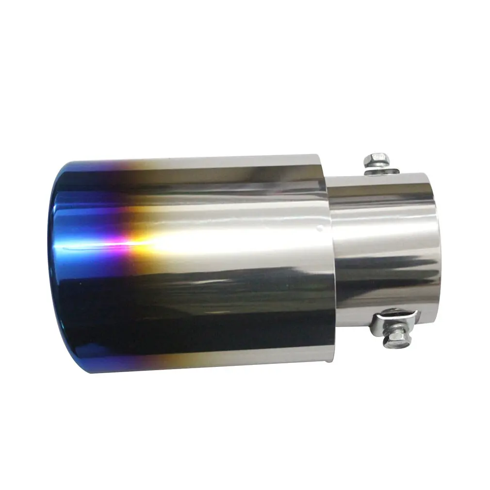 

7610 baked blue car modified stainless steel muffler