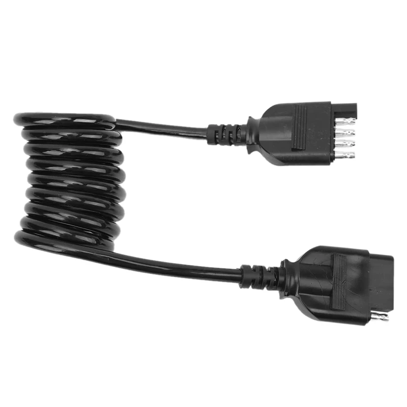 

Trailer Connector American 5-Pin Spring Cable 5FT RV Tail Light Signal Lamp Cable for Commercial Vehicle Trailer