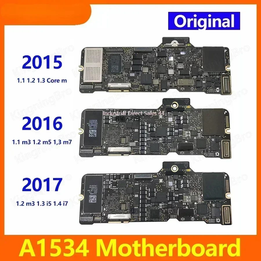 Оригинальная материнская плата A1534 M3 M5 i5 i7 256 ГБ 512 для Macbook 12 дюймов логическая 2015