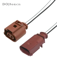 1 50 sets 2 pin 3 5mm female male waterproof sensor rear brake caliper motor cable harness connector plug 1j0973722a for vw audi