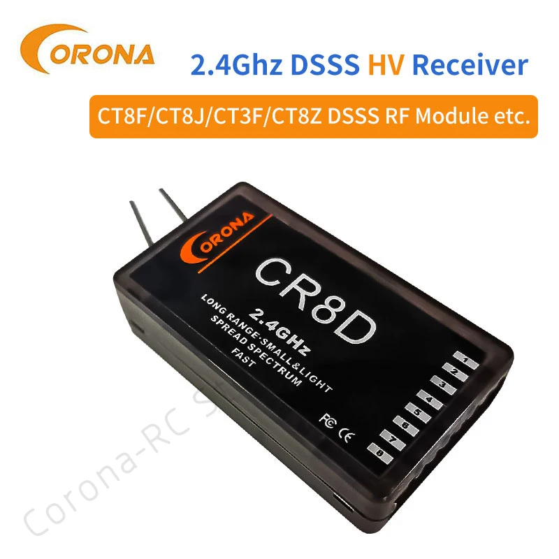Передатчик 2 4 ГГц CR8D и CT8J V2 DSSS для обновления JR Graupner МГц Радиоуправляемый Полетный