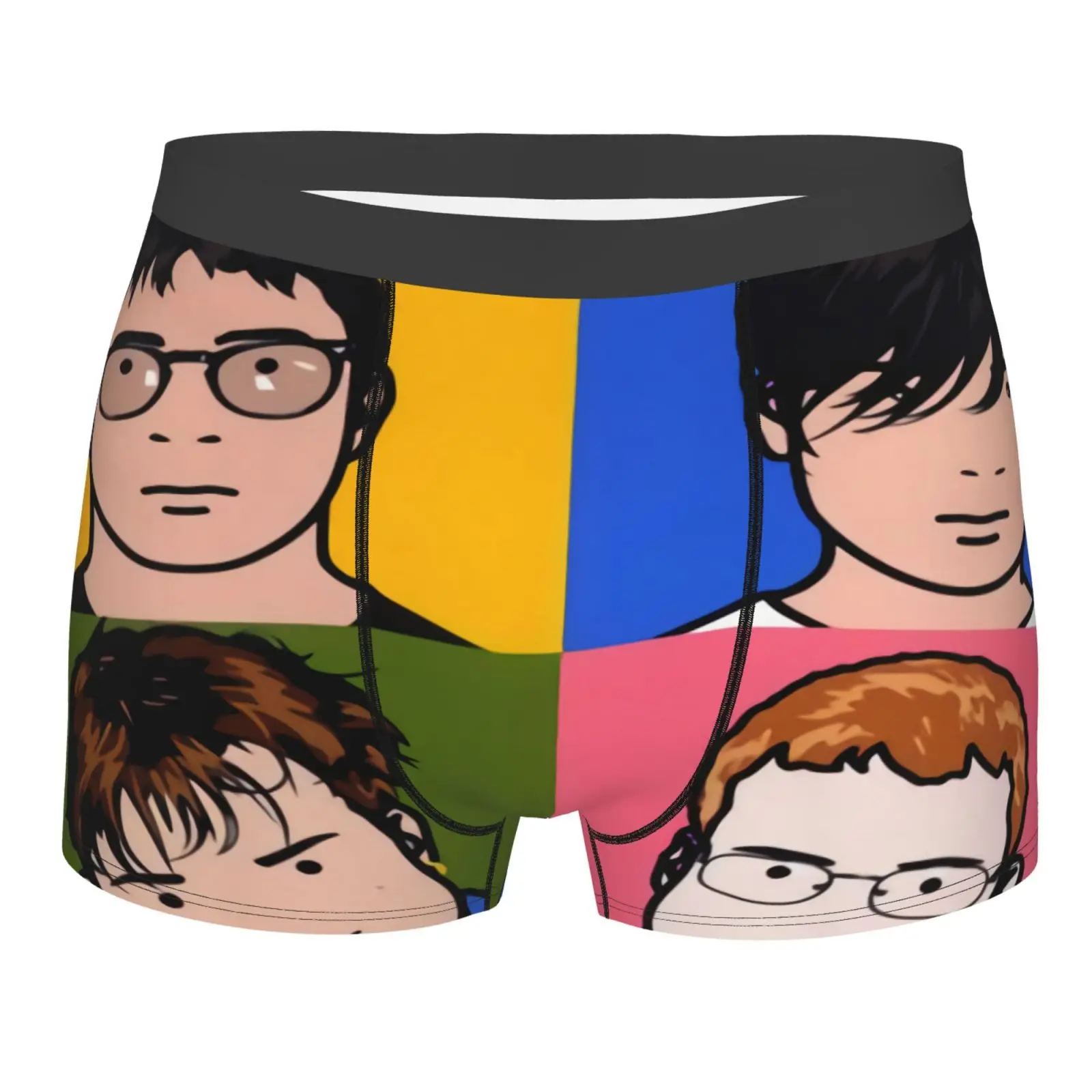 

Мужские трусы-боксёры из полиэстера, с эффектом размытия