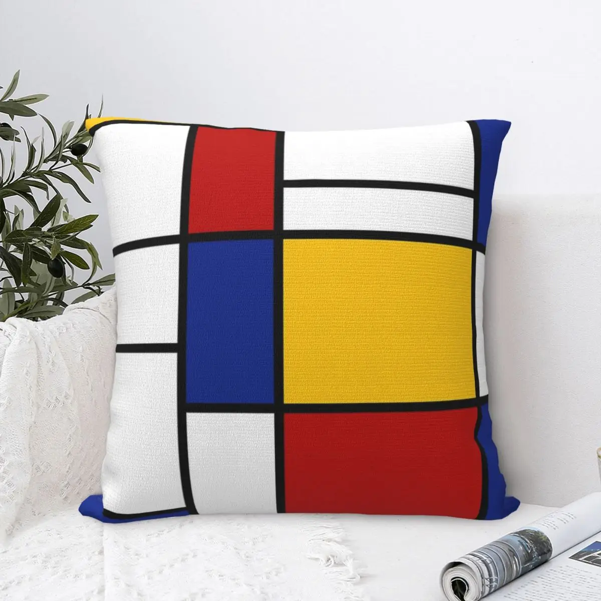 Наволочка De Stijl 2 (мондрианская) Персонализированные подушки