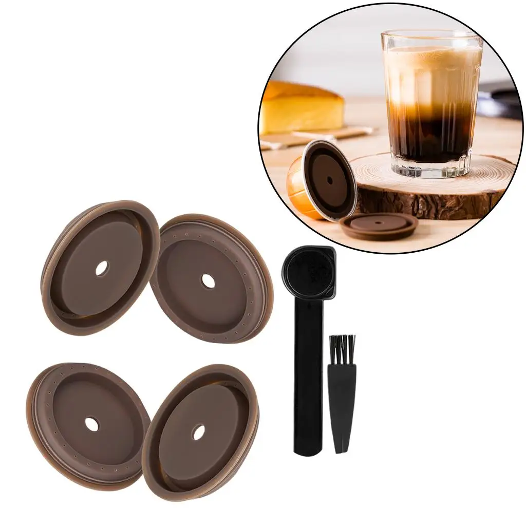 

4 кофейных капсулы, диски, аксессуары для кофеварки, многоразовые для бара, дома