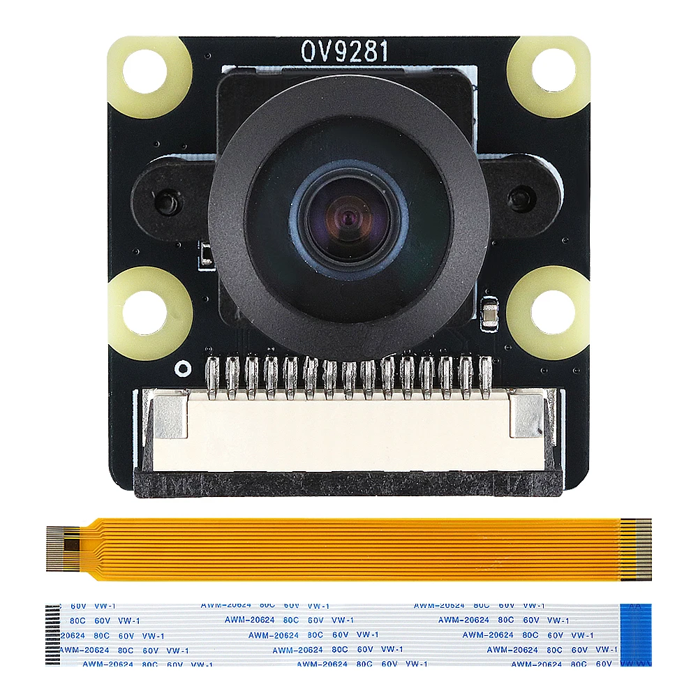 Фото Модуль камеры OV9281 для Raspberry Pi 5, 4, 4B, 3B+, ZERO 2 W, 1280*800, 1 МП, черно-белый, с глобальным затвором, 120 кадров/с, 79, 110, 160 градусов №2