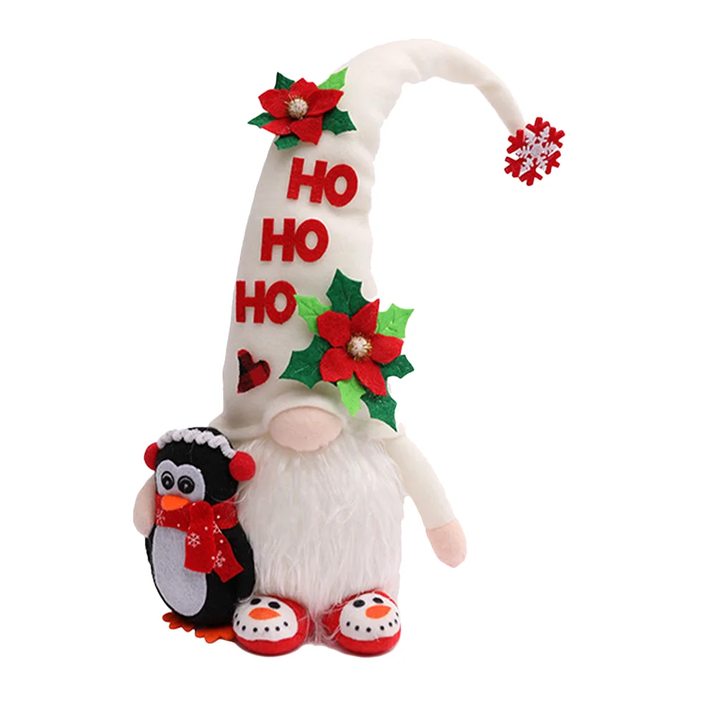 

Christmas Gnome Gnomesdwarf Santa Plush Decorations Swedish Fabric Decor Ornaments Elf Glowing Easter Legsfigurines Table