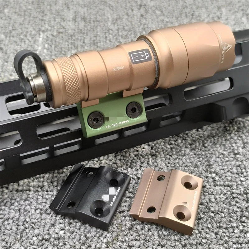 

Scout Light Side Mount DD CNC Keymod M-LOK Rail for SF M300 M600 Tactical Flashlight Base Mounts Hunting Accessories