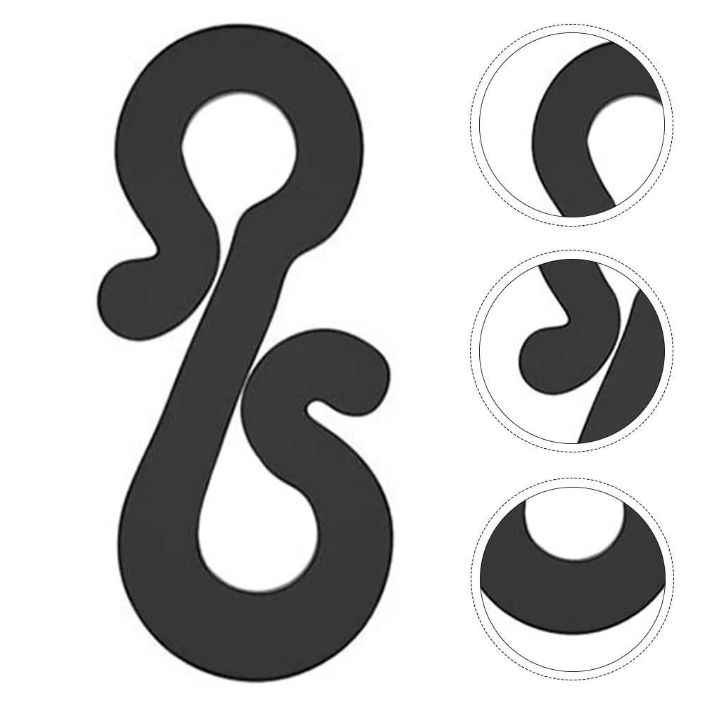 

100pcs Mini Plastic Gutter Hooks Gutter Hooks Hangers Christmas Icicle Clips