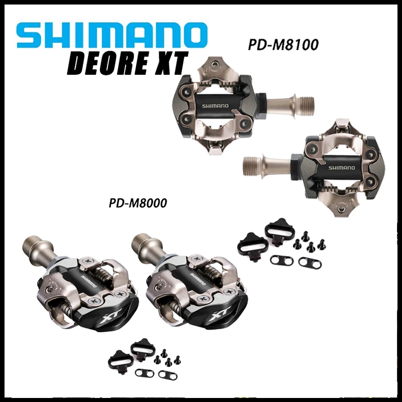 Shimano MTB Pedals PD M520 M8000 M8020 M8100 MTB Mountain Bike Pedals Cycle Self-locking Lock Pedal with SM-SH51 MTB Accessories