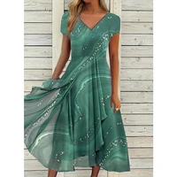2022 summer new womens dresses urban casual fashion knitted stitching womens dresses