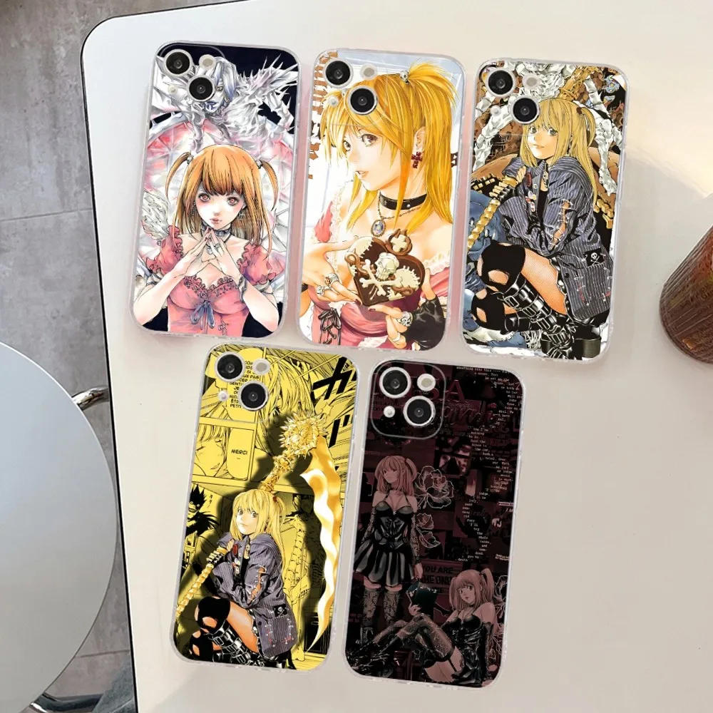 

Misa Amane Rem Death Note Phone Case Silicone Soft for iphone 14 13 12 11 Pro Mini XS MAX 8 7 6 Plus X XS XR Cover