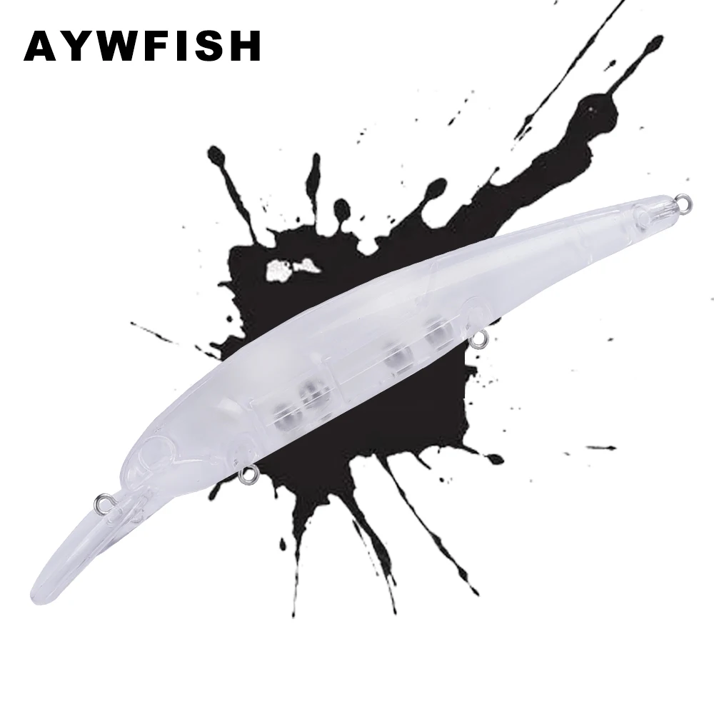 

AYWFISH 10 шт./лот, 14,5 см, 14,2 г, морская рыболовная приманка, погремушки, Плавающий Гольян, неокрашенный гольян, приманки «сделай сам»