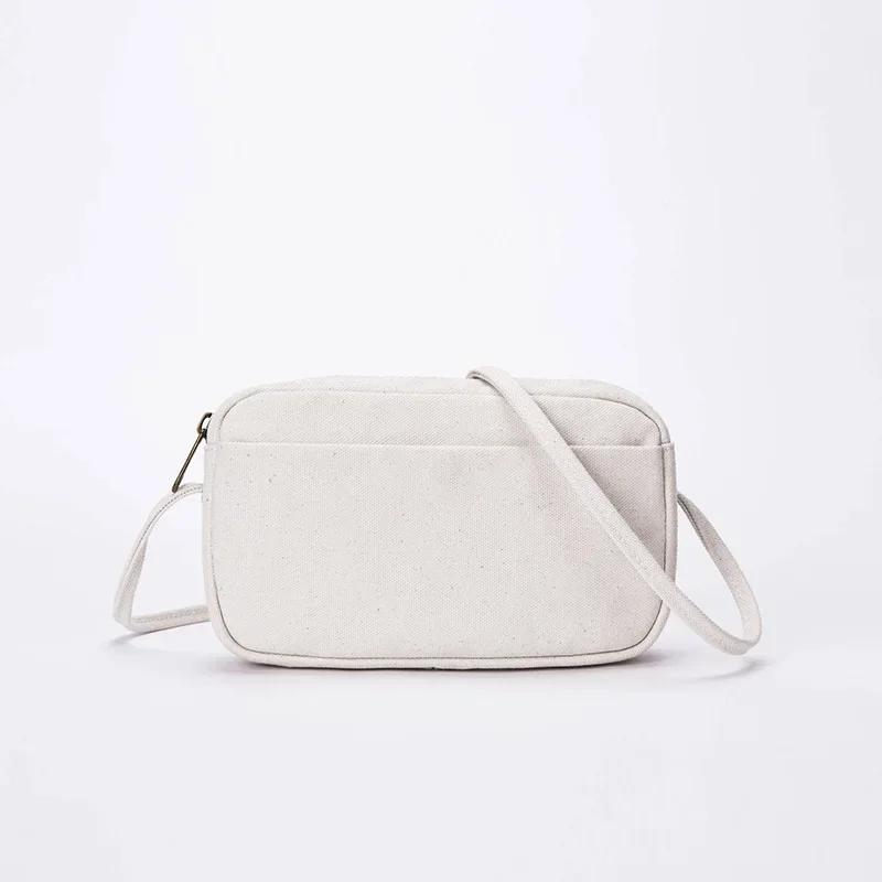 Yonben женская мини-квадратная сумка из чистого хлопка холщовая на плечо модная