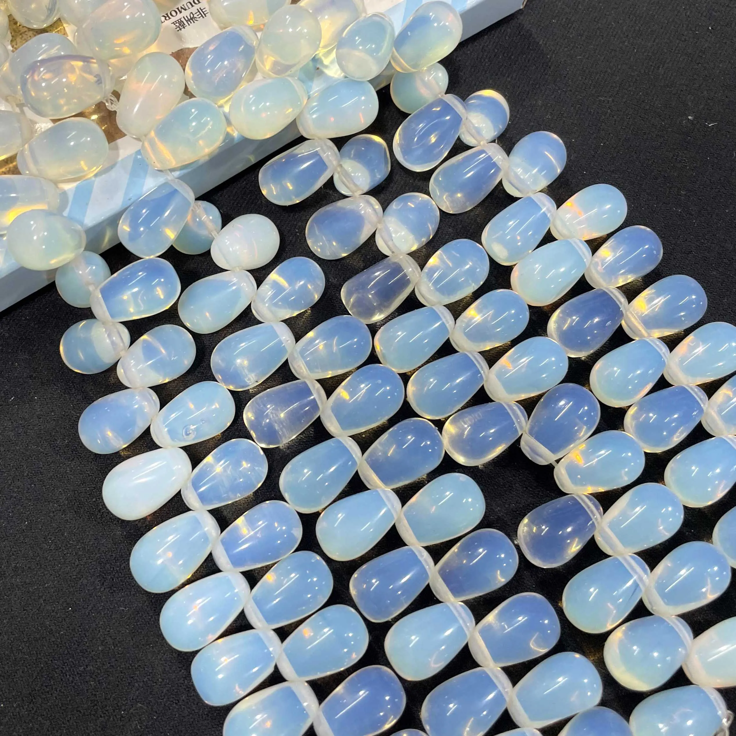 Натуральный камень в форме капли воды розовый кварц бирюза тигровый глаз