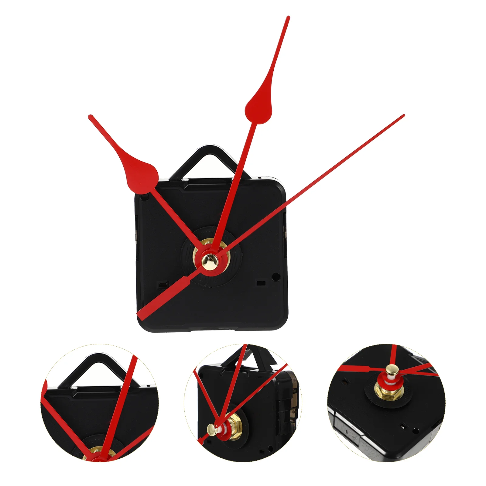 

Fashion Simple Clock Movement Accessories DIY Watch Parts Scanning Fluorescence Clock Needle Movement No (Red)