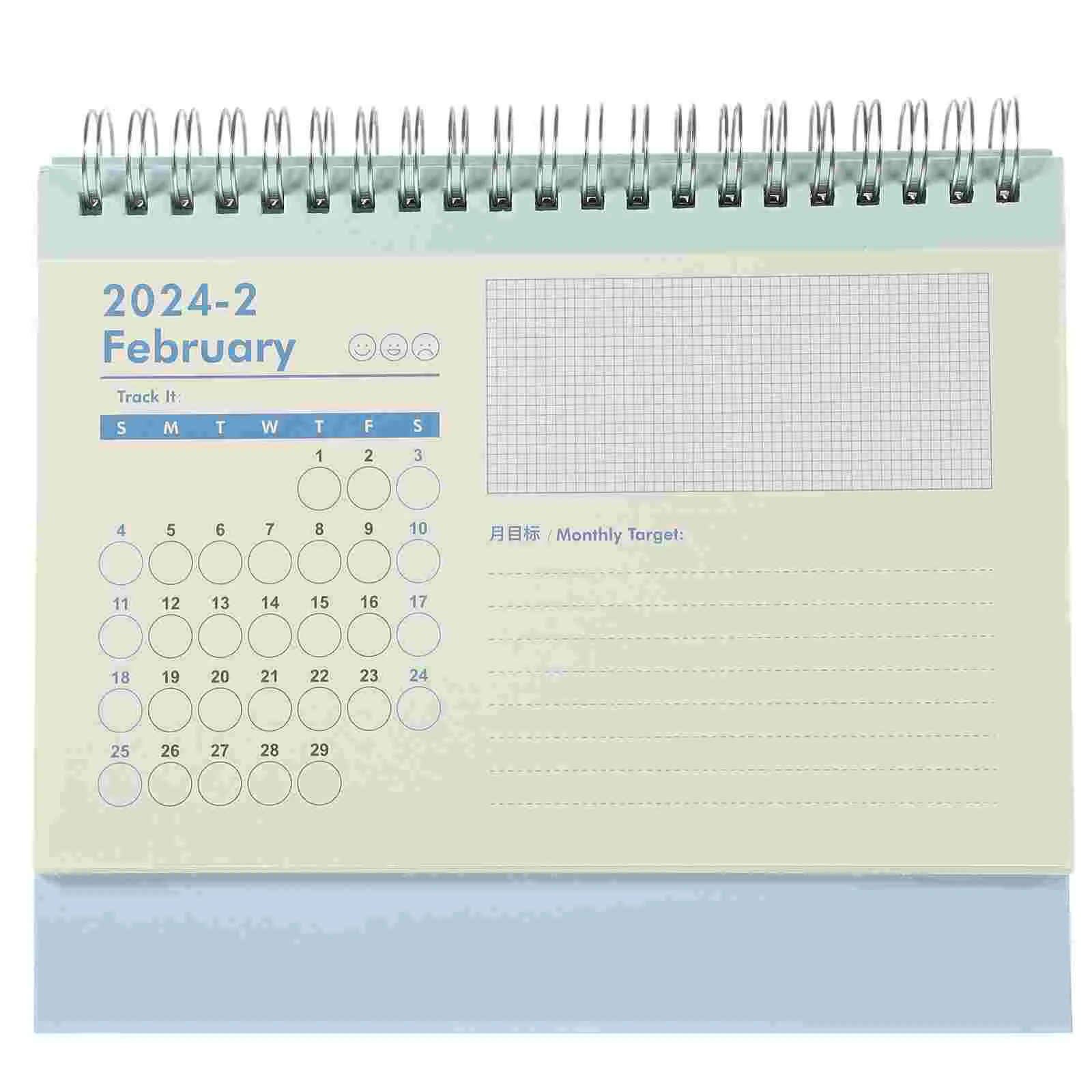 

Notes Desk Calendar Decorative Desktop Vertical Daily Use Monthly Calendars Paper Office