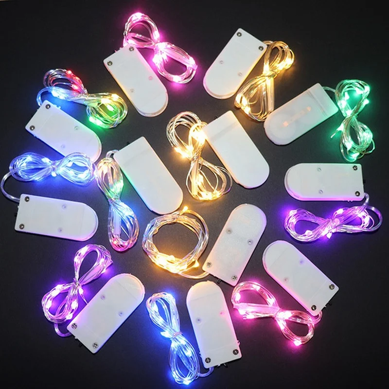 Рождественская светодиодная мини-гирлянда медный провод уличный Свадебный