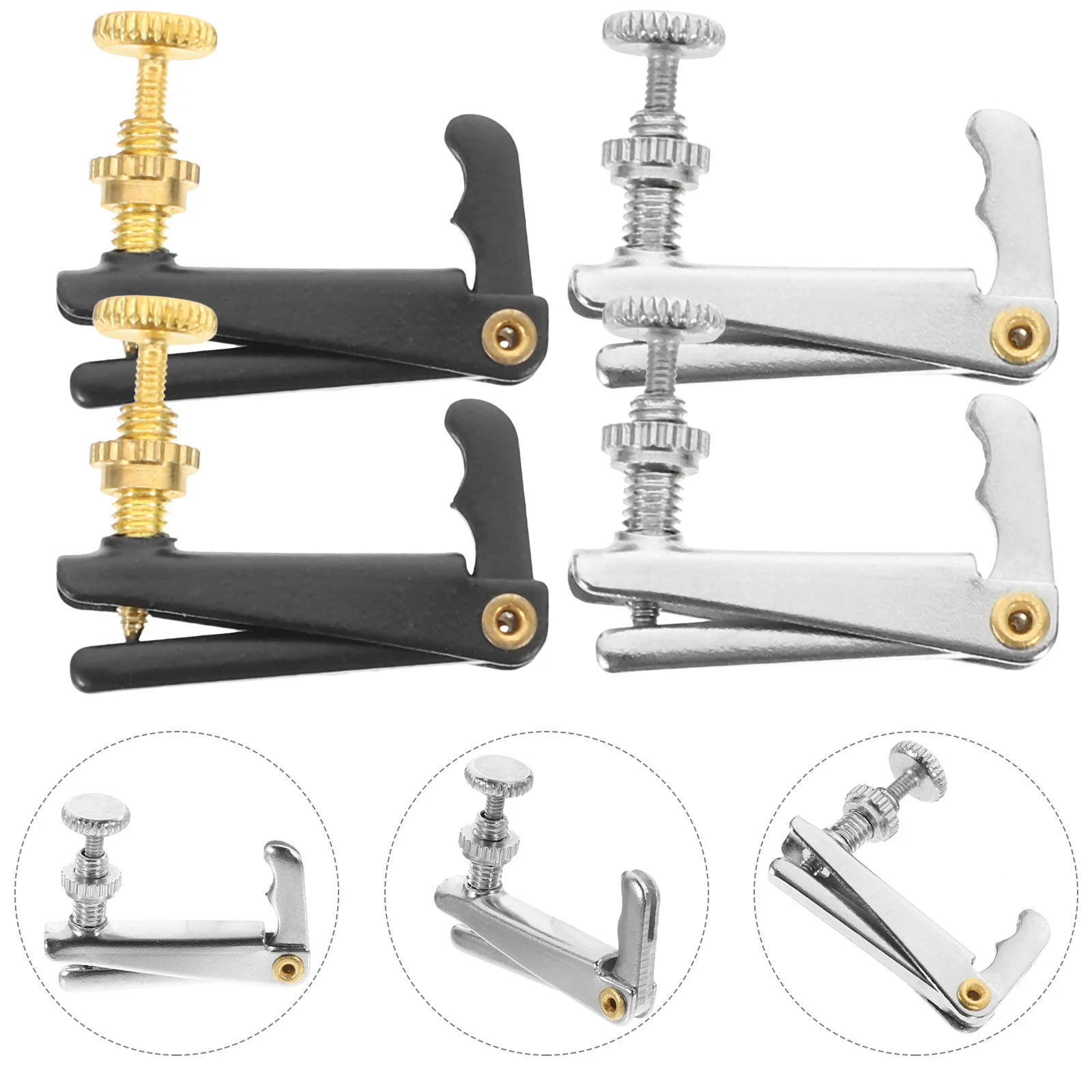 

8 Pcs Violin Trimmer Tuning Accessory Keys Accessories Instrument Metal Tools Small Tuner