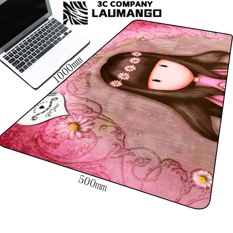 

Gaming Keyboard Pad Santoro Gorjuss Large Computer Desk Mat Anime Girl Mouse Pads Mausepad Gamers Accessories Pc Gamer Mousepad