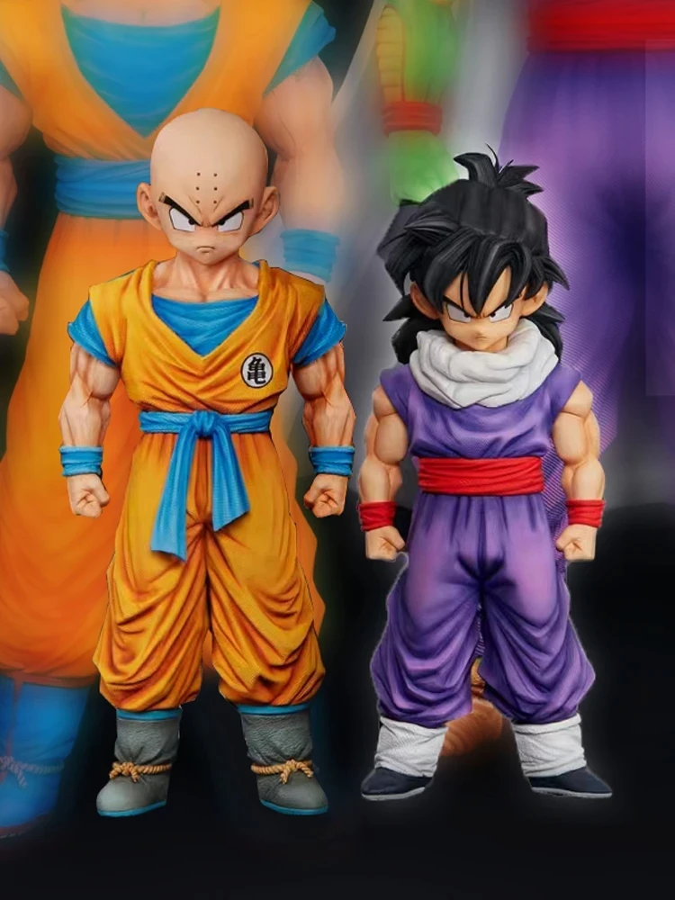 Фото Новая фигурка из аниме Dragon Ball Z: Крилин и Сон Гохан, коллекционная модель из ПВХ, игрушки, подарки №3