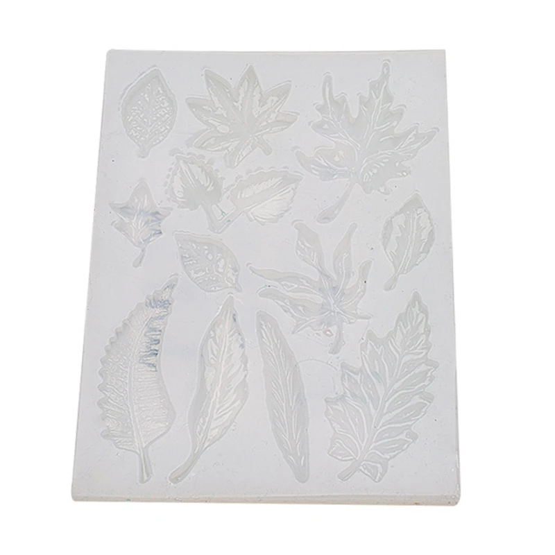 

N58F Leaf Maple Leaf Mint Leaf Crystal Mirror Drop Glue Mold Jewelry Decoration Pendant Diy Accessories Silicone Mold
