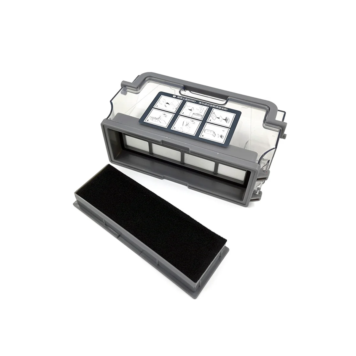 

Dust Bin for Deebot DD35 DD56 DD37 DJ35 DJ36 DN55 Dust Box Hepa Filter Robot Vacuum Cleaner Spare Parts