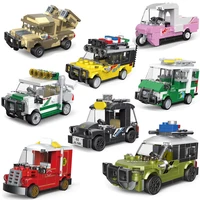 city speed champions car building blocks racing sport auto car super racers man bricks construction toys for children