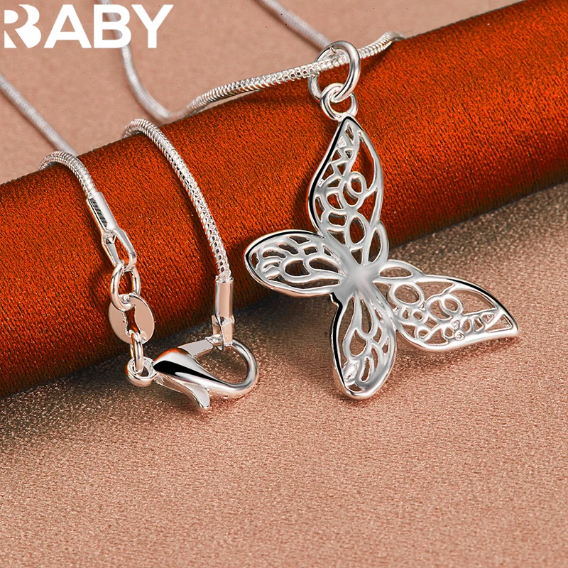 

Цепочка с подвеской-бабочкой Женская, из серебра 925 пробы, 18-30 дюймов