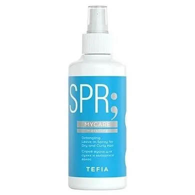 Спрей для сухих и вьющихся волос Tefia Mycare Detangling Leave-in Spray for Dry and Curly Hair Спрей-вуаль |