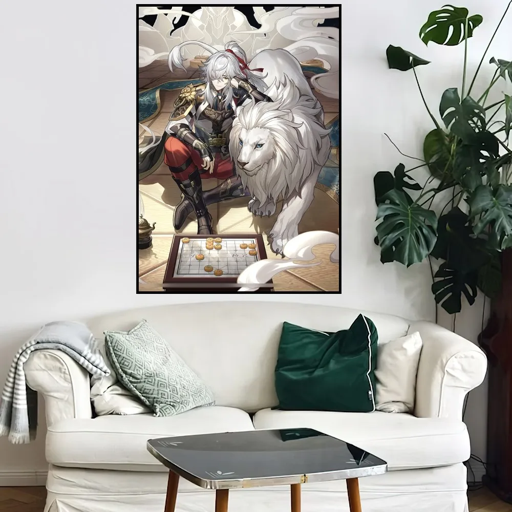 Honkai Star Rail Jing Yuan плакат домашний бар кофейня Декор эстетическое искусство