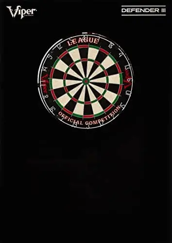 

Defender III Backboard & Sisal/Bristle Steel Tip Dartboard Bundle