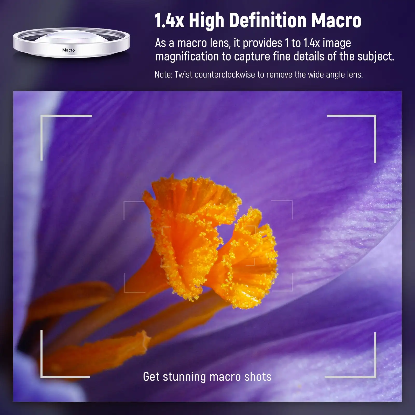 Макрообъектив NEEWER 49 мм 0.75x с широким углом обзора/0.43x рыбий глаз и 1.4x для Fujifilm X100VI