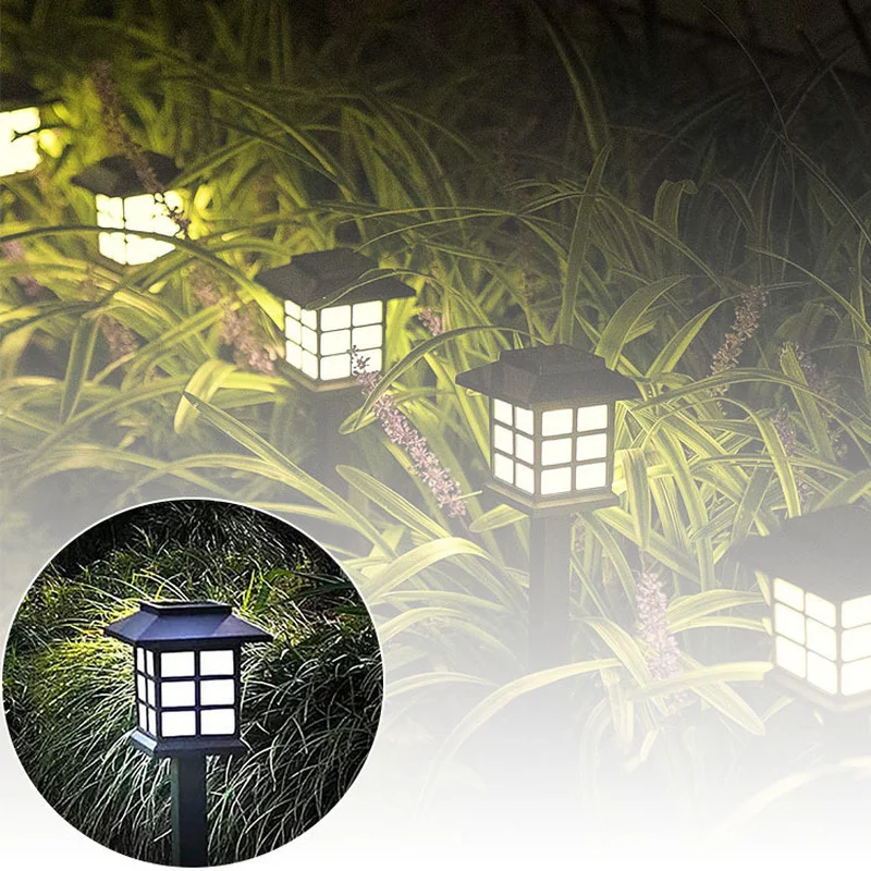 

Solar Light House Type Palace Lantern Garden LED Outdoor Garden Decoration Waterproof Landscape Walkway Lighting Patio Lamp
