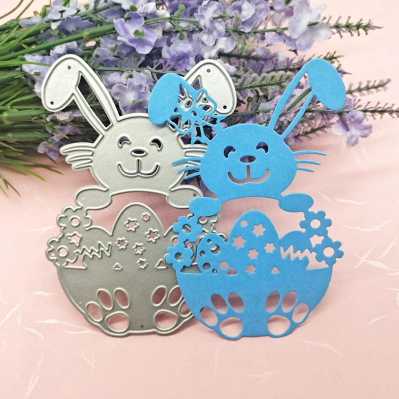 

Easter Bunny Eggs Metal Die Cuts Unique Design Scrapbooking Embossing Template DIY Easter Greeting Cards Making Supplies
