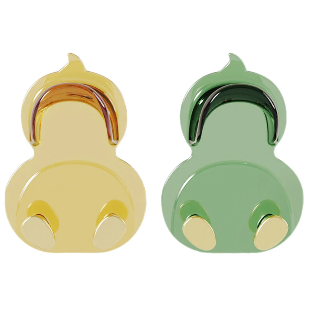 

2 Pcs Tote Adhesive Wall Hook Small Hooks Bathroom Wall-mounted Towel Sticky Acrylic Hanging Household Key Hanger