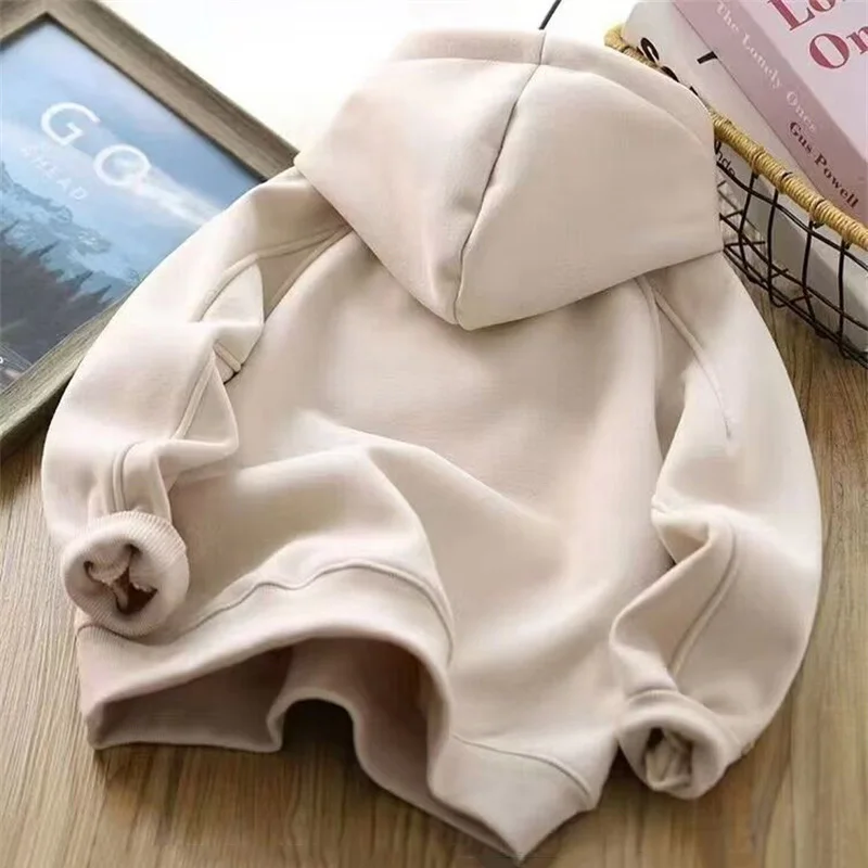 Детская флисовая толстовка с капюшоном цвет в ассортименте