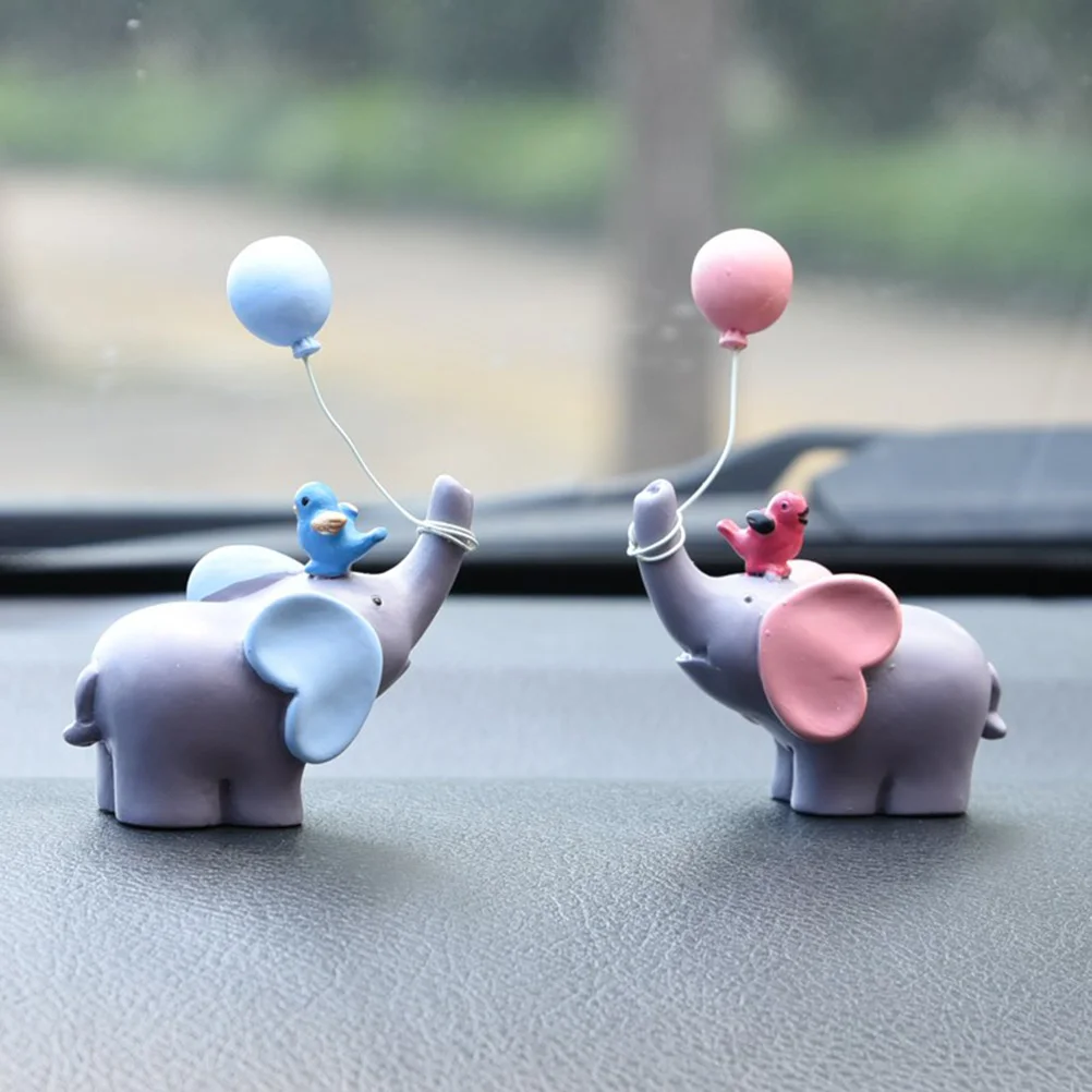 

Cake Decorations Elephant Miniature Resin Cake Figurine Dessert Table Decor Wedding Resin Elephant Ornaments