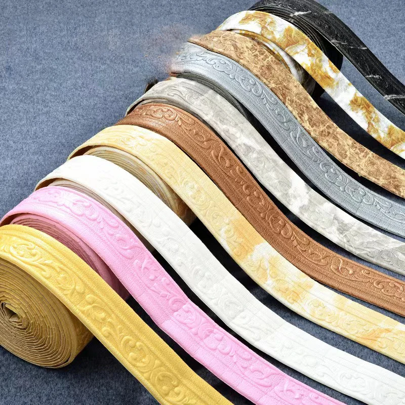 3D пенопластовые полоски для края стены наклейки 230 см самоклеящиеся