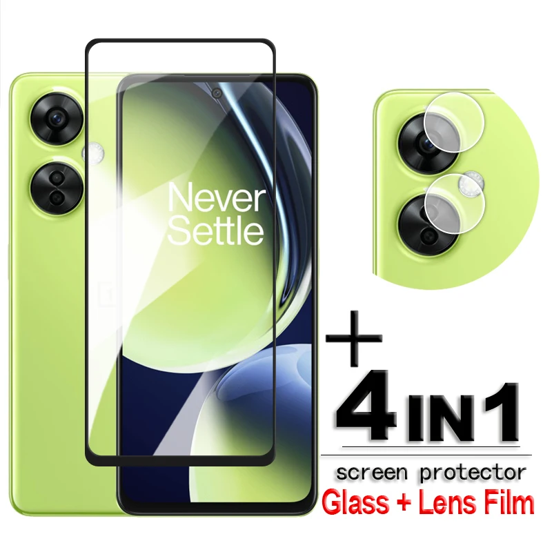 For OnePlus Nord CE 3 Lite 5G Glass Nord CE 3 Lite Tempered Glass 2.5D Full Cover Screen Protector Nord CE 3 Lite Film 6.72 inch