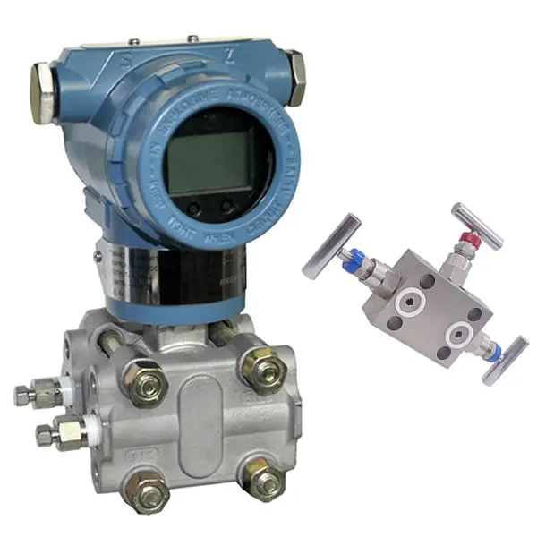 

AT3051DP Smart 4-20mA HART Pressure Transmitter Transducer Explosion-proof DP Pressure Transmitter with 3 Way Manifold