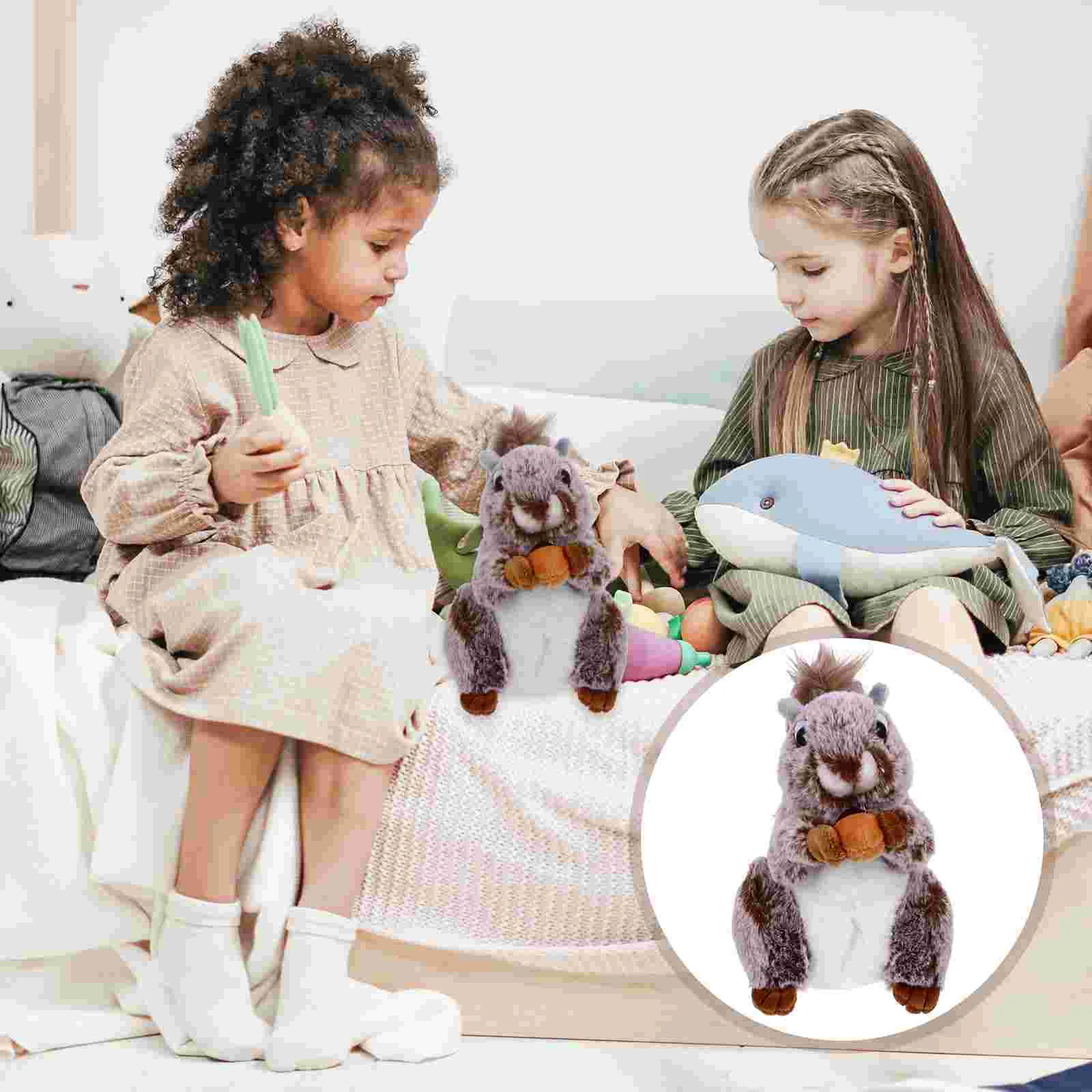 

Squirrel Plush Stuffed Animal Toytoys Cartoon Soft Figure Pillow Birthday Animalskids Children Republic Wild Ornament Baby Gift