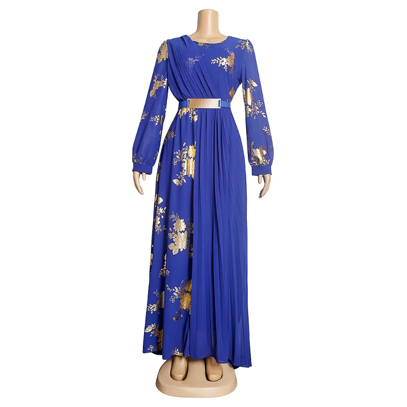 

African Maxi Dresses For Women 2023 Plus Size Evening Party Long Dress Africa Clothing Elegant Kaftan Muslim Chiffon Dress